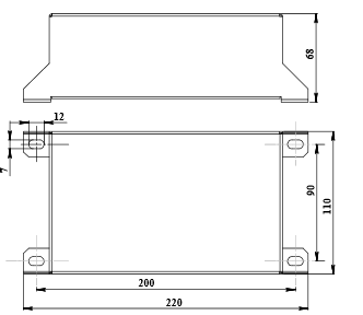 Габариты блока БЖ-600М